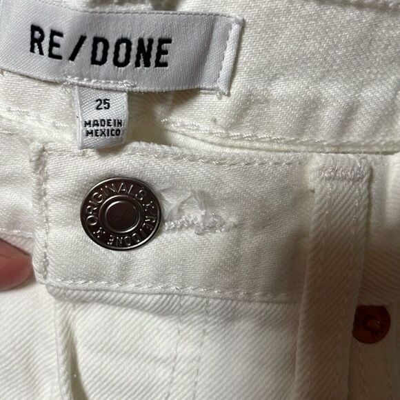 $295 NWT RE/DONE 70S STOVE PIPE WHITE DESTROY SZ 25 RUNS BIG! - Picture 9 of 9